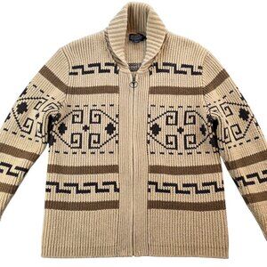 Pendleton Wool Westerly Sweater The Dude Big Lebowski Cowichan Cardigan sz Lg